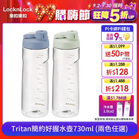 LocknLock 樂扣樂扣 Tritan 簡約好握水壺/730ml