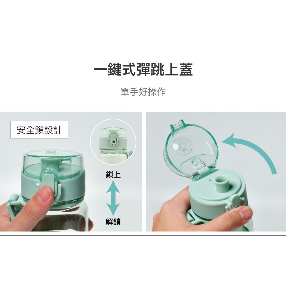 LocknLock 樂扣樂扣 Tritan優質彈蓋提帶水壺1000ml