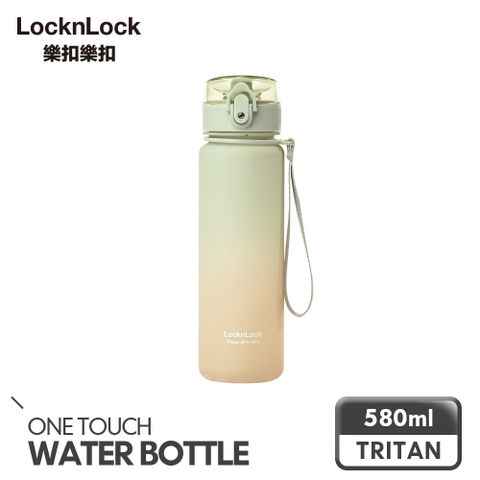LocknLock 樂扣樂扣 夢幻漸層Tritan水壺/580ml/青綠小雛菊