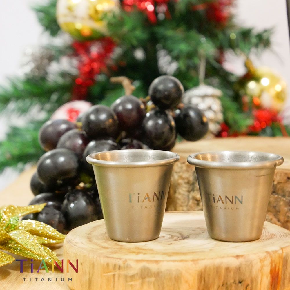 TiANN 鈦安 20ml 純鈦 迷你鈦杯 6入小酒杯shot杯一口杯  (抗腐蝕耐酸鹼)