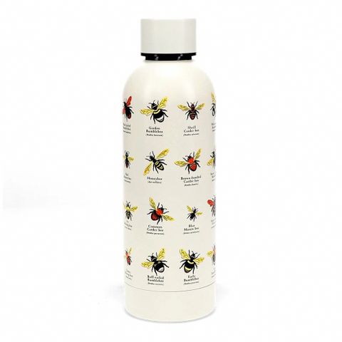 英國 Rex London 不鏽鋼兩用保溫/保冷水瓶_花園蜜蜂(500ml)_RL30863