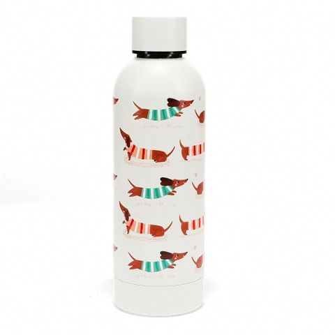 英國 Rex London 不鏽鋼兩用保溫/保冷水瓶_臘腸狗(500ml)_RL30865