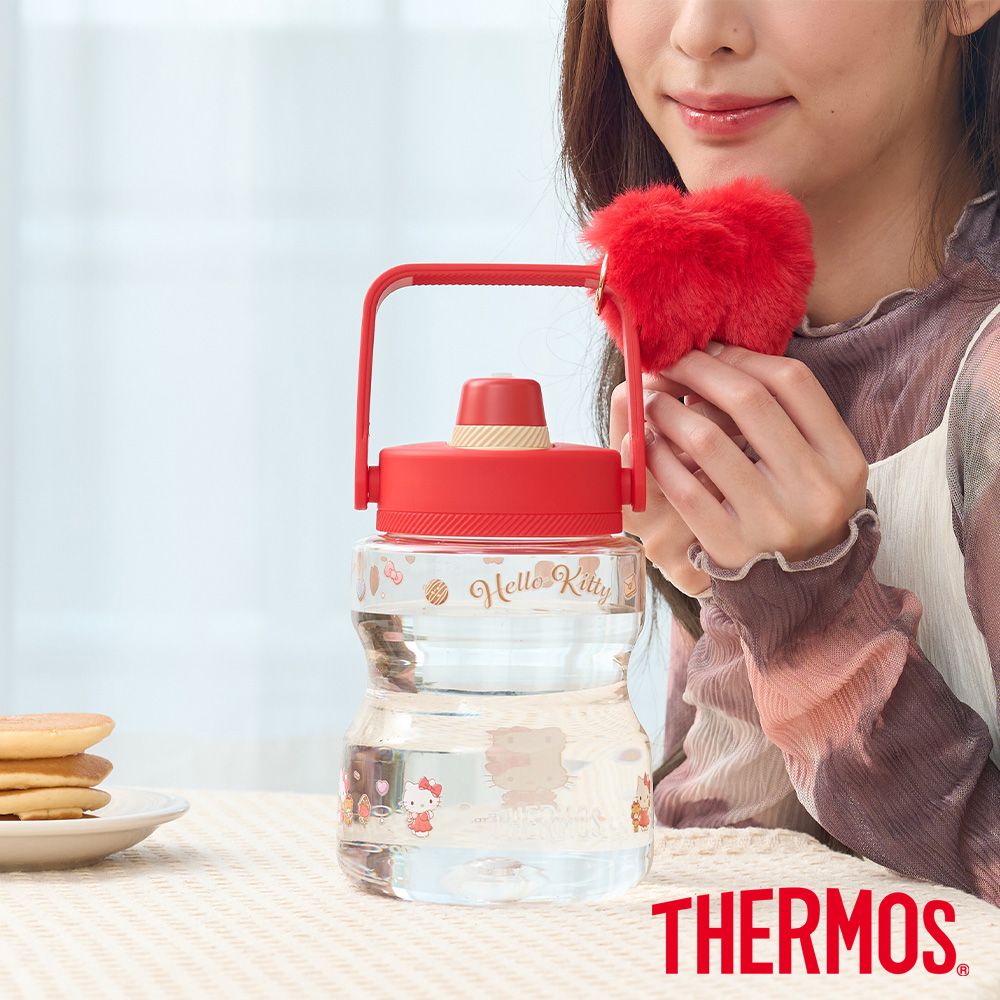 THERMOS 膳魔師 輕水瓶1200ml-Hello Kitty最愛巧克力篇(TCSS-1200KT-CCRD)