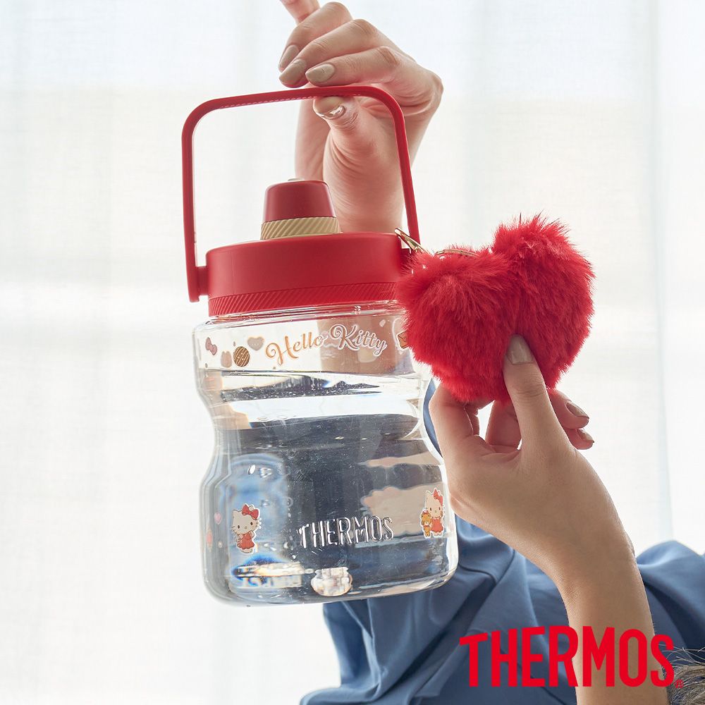 THERMOS 膳魔師 輕水瓶1200ml-Hello Kitty最愛巧克力篇(TCSS-1200KT-CCRD)