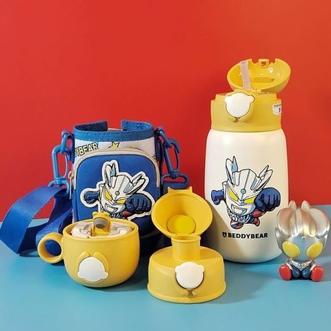 【BEDDY BEAR】 杯具熊 奧特曼熊抱兒童保溫水壺 540ml(316不鏽鋼保溫瓶 兒童水壺 卡通公仔)