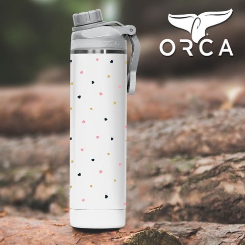 ORCA 美國ORCA殺人鯨 真空保溫水瓶花樣特別款-22oz(650ml) - 小愛心