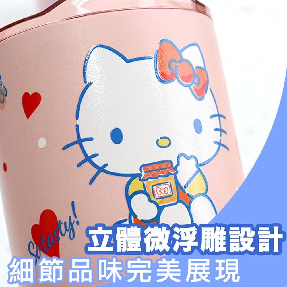 Sanrio 三麗鷗 不鏽鋼真空酷樂杯/冰霸杯 900ml HELLO KITTY下午茶