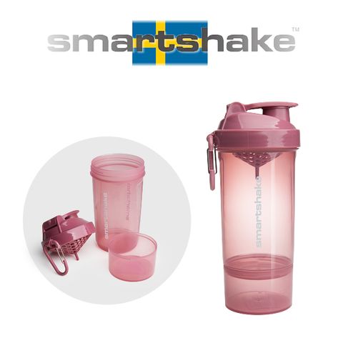 Smartshake O2GO ONE 雙層搖搖杯●27oz/玫瑰粉●『瑞典官方進口』