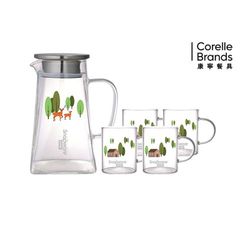 康寧 SNAPWARE 耐熱玻璃方壺組1220ml(兩款可選)