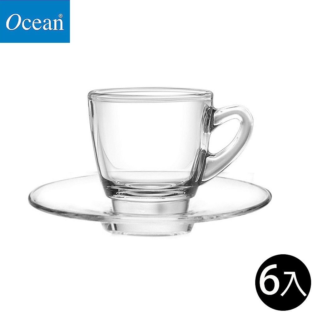 Ocean  肯雅濃縮咖啡杯盤組-70ml(6杯+6盤)/6組