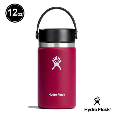 Hydro Flask 12oz/354ml 寬口提環保溫瓶 酒紅色