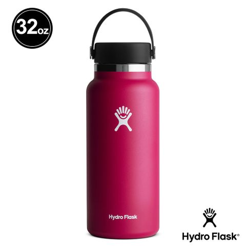 Hydro Flask  32oz/946ml 寬口提環保溫瓶 酒紅色
