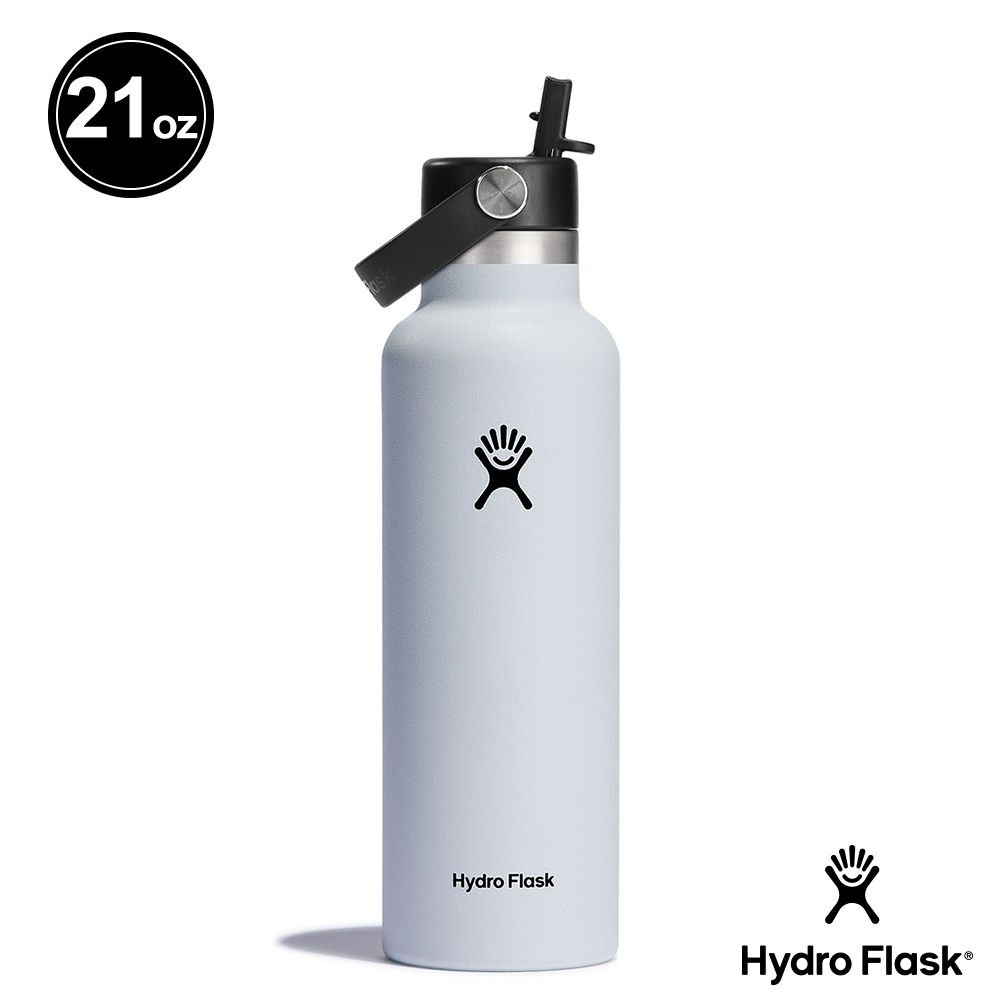 Hydro Flask  21oz/621ml 標準口 吸管 真空 保溫瓶 時尚黑 經典白 灰綠 海洋藍