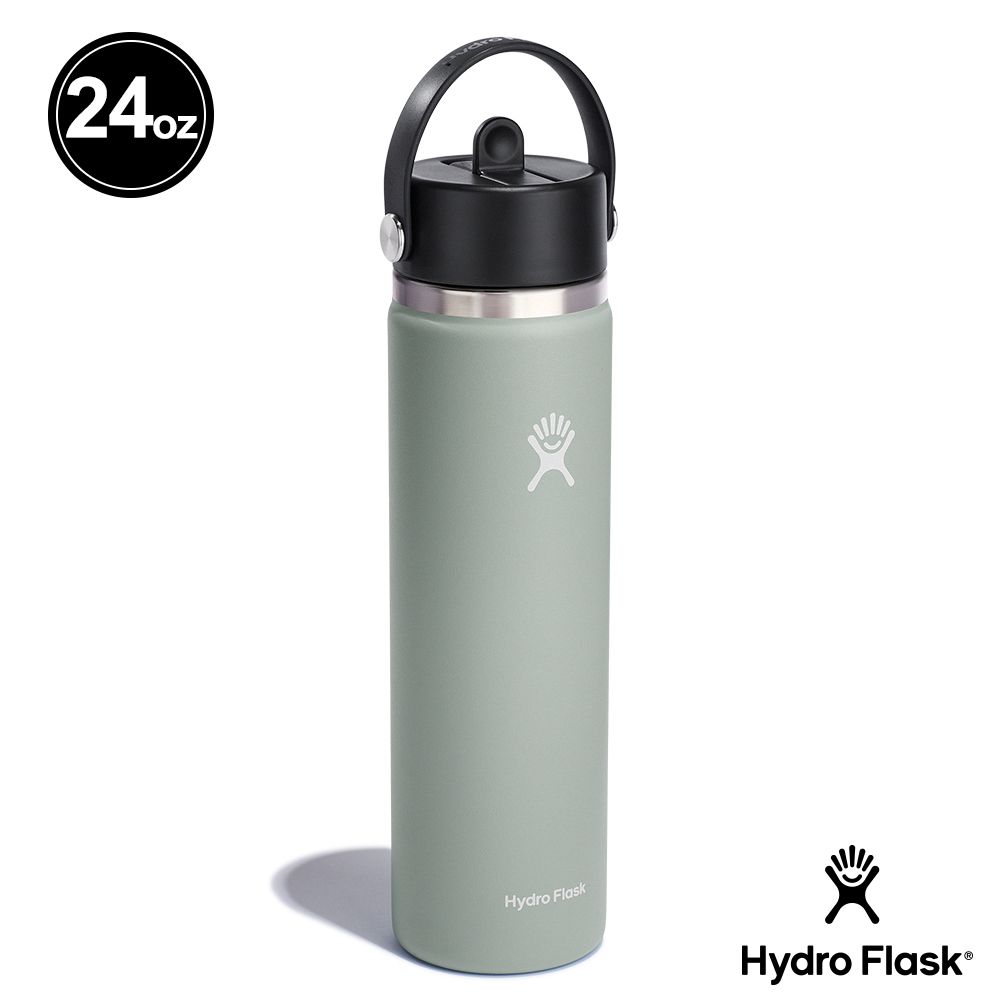 Hydro Flask  24oz/709ml 寬口 吸管 真空 保溫瓶 經典白 燕麥色 櫻花粉