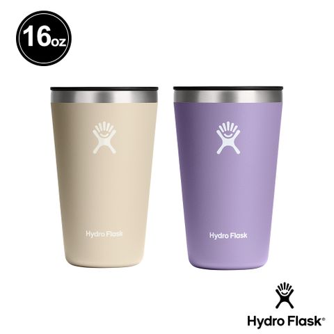 Hydro Flask 16oz 保溫 附蓋 隨行杯 燕麥色/月影紫