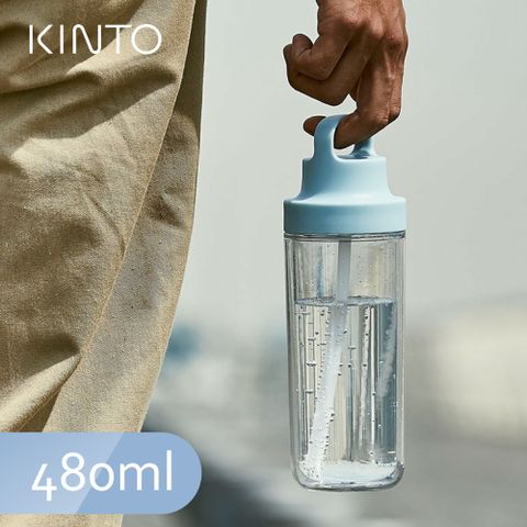 KINTO / TO GO BOTTLE 雙層隨手瓶480ml-清水藍