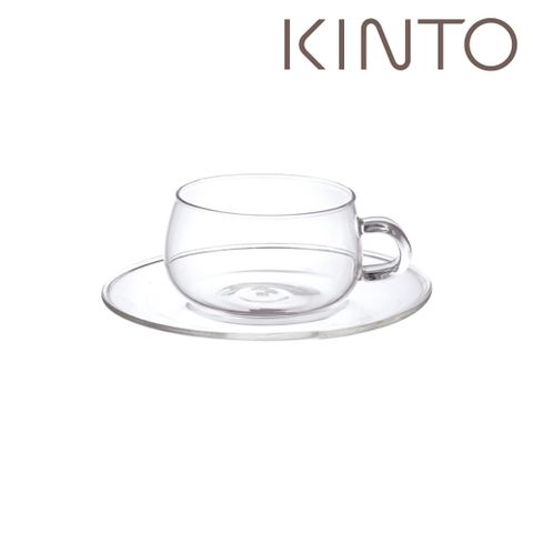 KINTO / UNITEA玻璃杯盤組230ml (玻璃杯盤)
