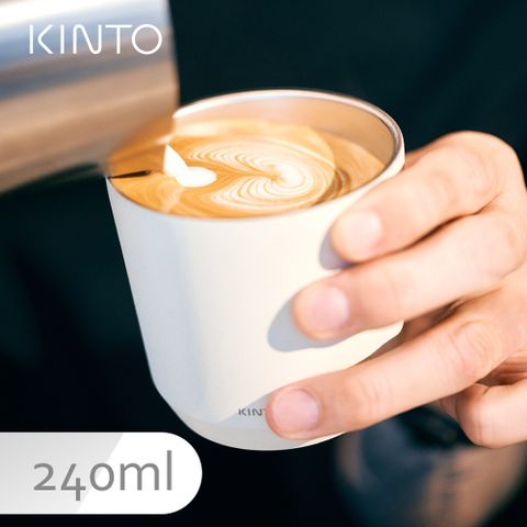 KINTO / TO GO TUMBLER保溫隨行杯240ml(栓蓋版)-白