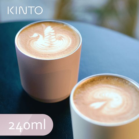 KINTO / TO GO TUMBLER保溫隨行杯240ml(栓蓋版)-灰霧粉