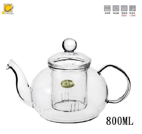 奇高Chikao 耐熱標準花茶壺(大)-800ml/1入