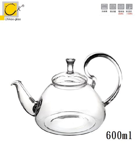 奇高Chikao 耐熱風采逸仙壺(中)-600ml/1入