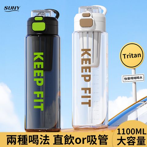 SUNY 美國進口Tritan防摔運動水壺 1100ML