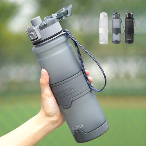 【Mr.box】美國進口Tritan材質 防摔運動水壺1000ml(矽膠水瓶 運動水杯 水瓶 健身杯)