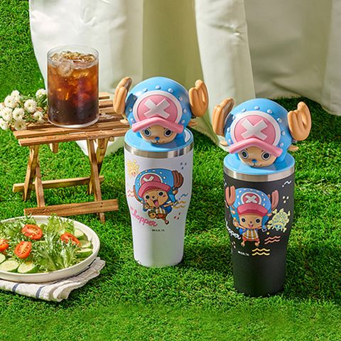航海王 喬巴造型保冰杯陶瓷塗層950ml-兩色可選 CP-TC11