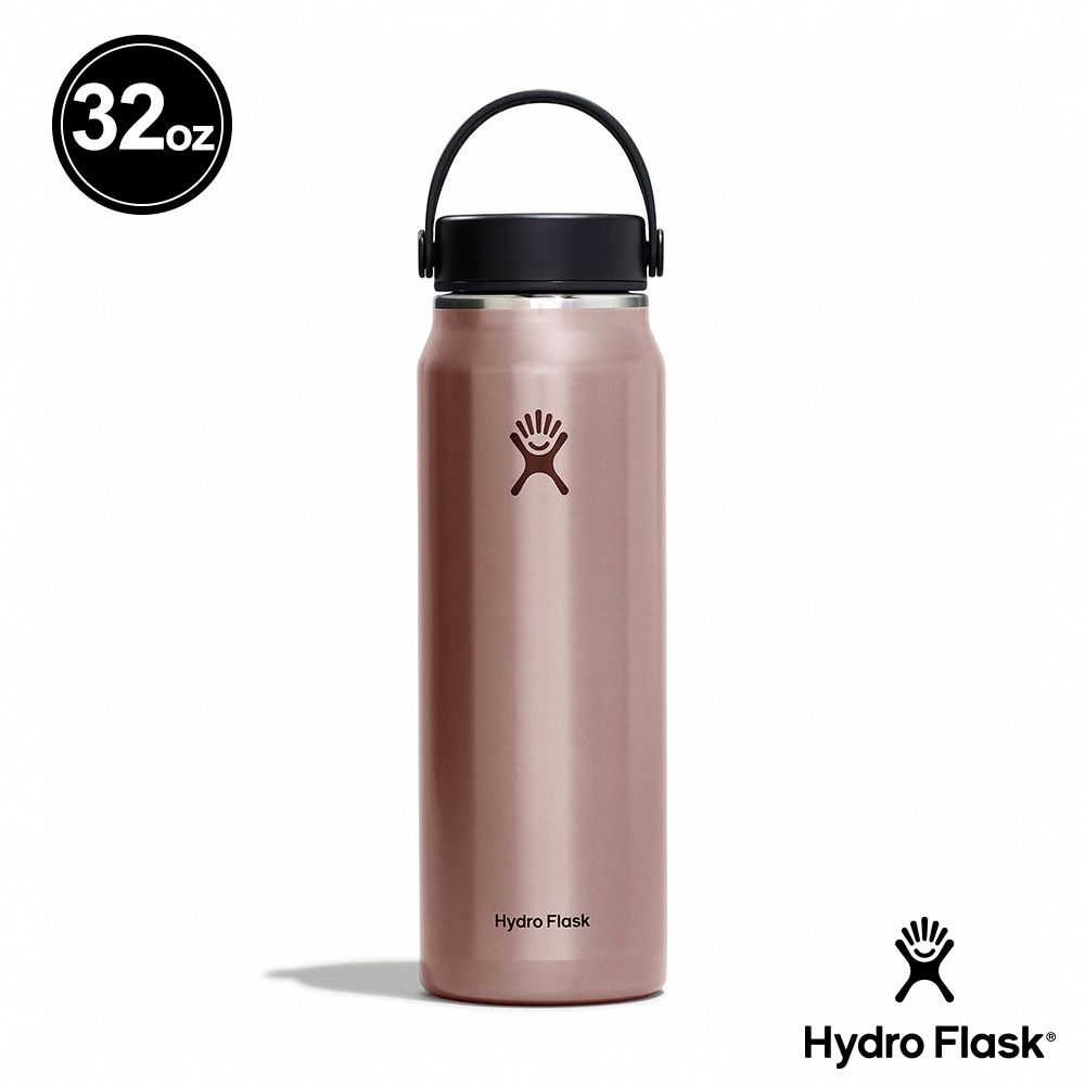 Hydro Flask  32oz/946ml 輕量 寬口 提環 保溫瓶 曜石黑/珊瑚橘/龍紋綠