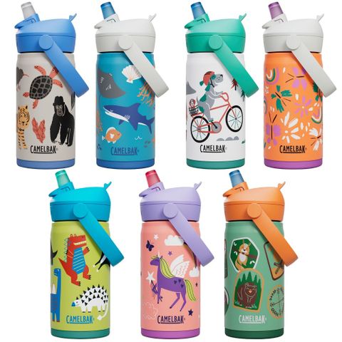 【CamelBak】350ml Flip Straw兒童吸管不鏽鋼保溫瓶(保冰)