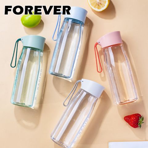 FOREVER 鋒愛華 【日本】可提式簡約外出水壺650ml-2入