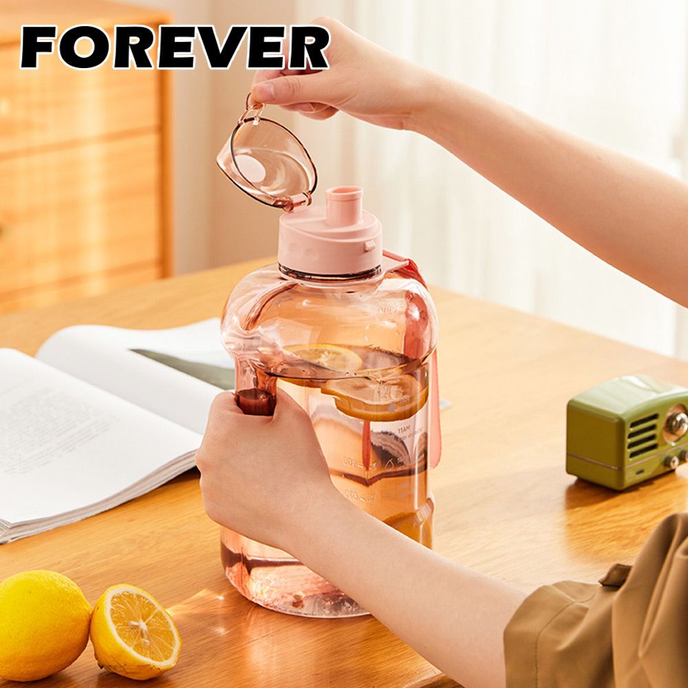 FOREVER 鋒愛華 (買一送一)【日本】大容量攜帶把手水壺1500ml