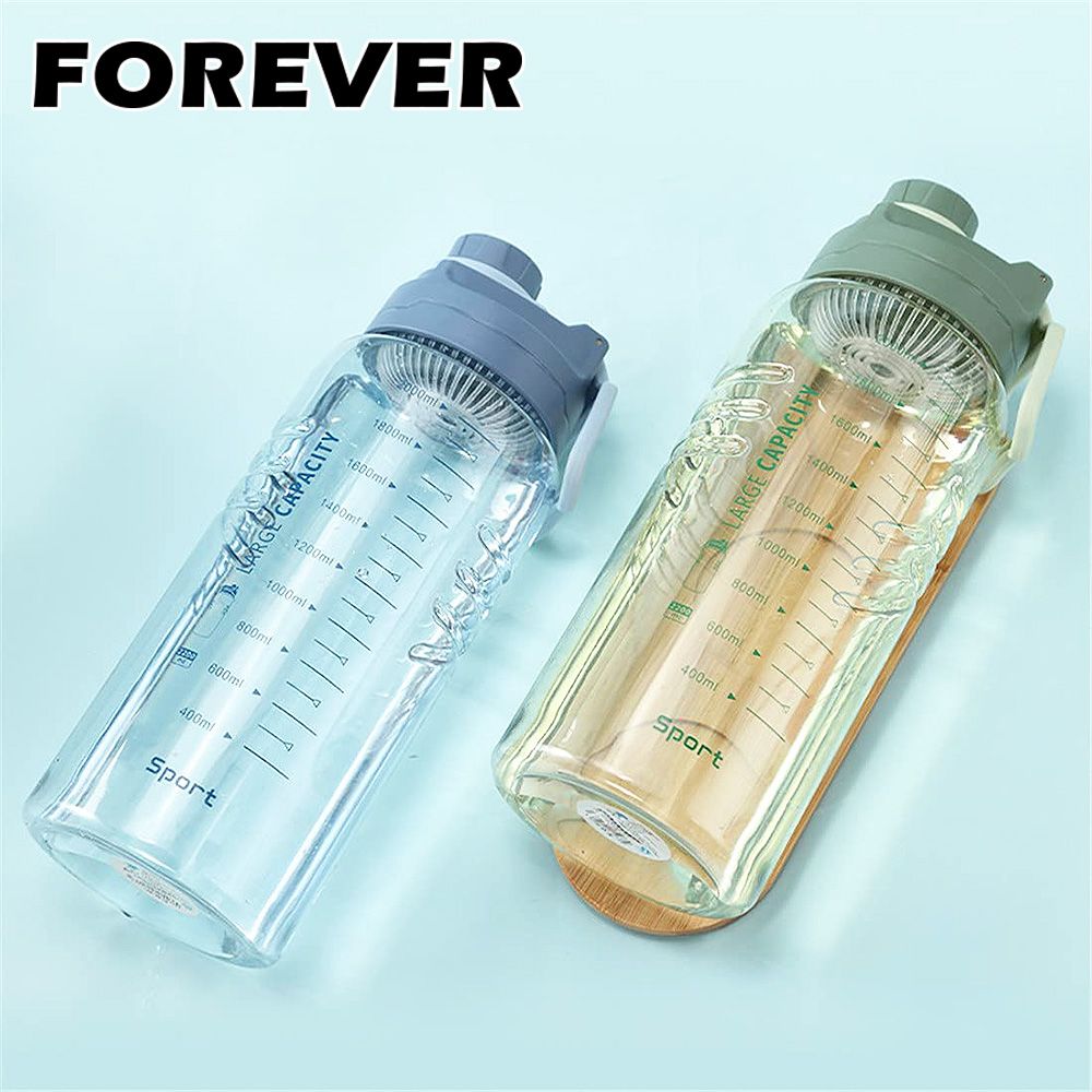 FOREVER 鋒愛華 (買一送一)【日本】可提式大容量攜帶運動水壺2200ml