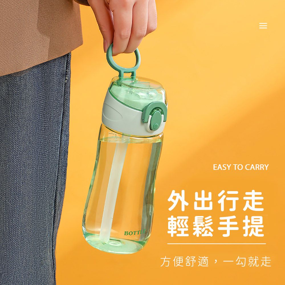 FOREVER 鋒愛華 (買一送一)【日本】開蓋式吸管攜帶式外出運動水壺570ML 3色可選