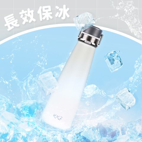 KISS KISS FISH 吻吻魚 KKF SWAG 智能保溫保冷杯 475ml - 簡約白