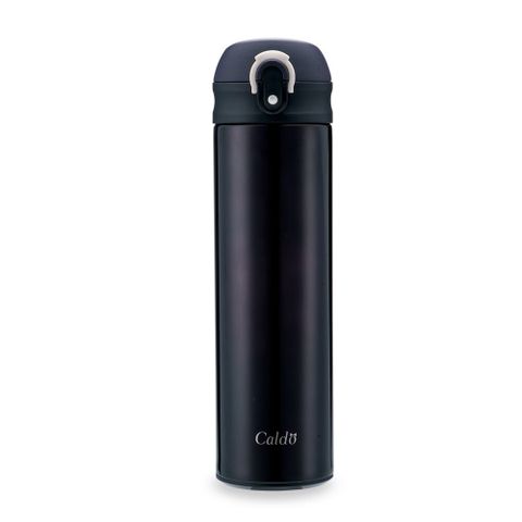 Caldo 卡朵生活 曖曖內含光 彈蓋不鏽鋼保溫瓶 500ml 靜謐黑