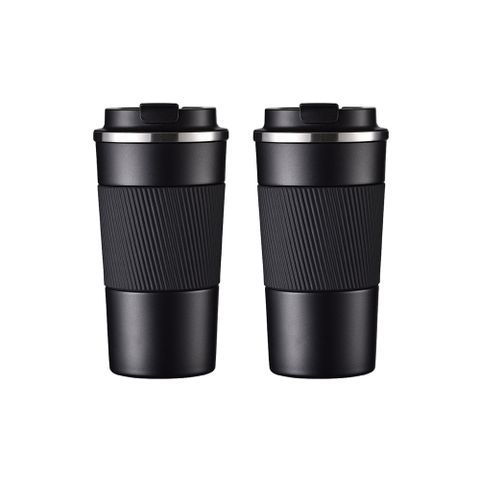 【日本FOREVER】不鏽鋼陶瓷塗層易潔咖啡杯/保溫杯510ml-3色(買一送一)