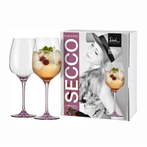 【Eisch】Hugo雞尾酒杯 粉色-2入組