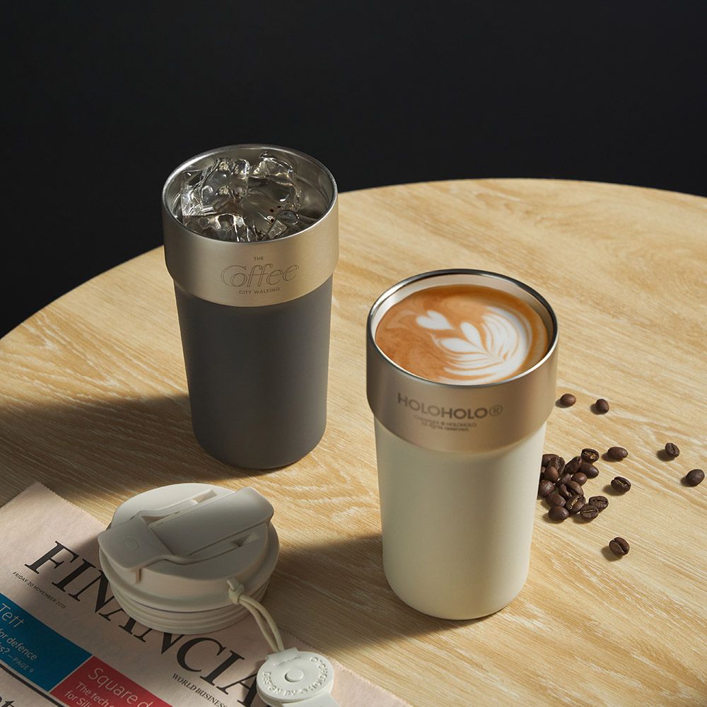 HOLOHOLO LATTE CUP 吸管保溫拿鐵杯500ml