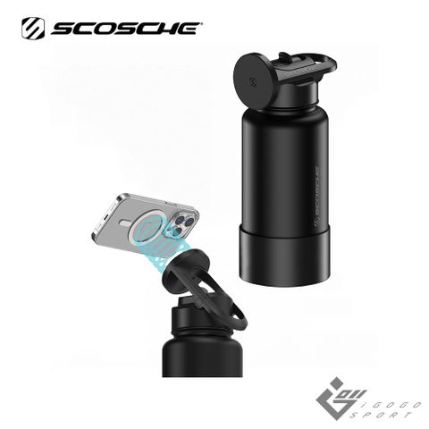 SCOSCHE MagicMount 多用途磁吸手機架保溫瓶(946ml)-MagSafe兼容磁吸支架不鏽鋼保溫杯