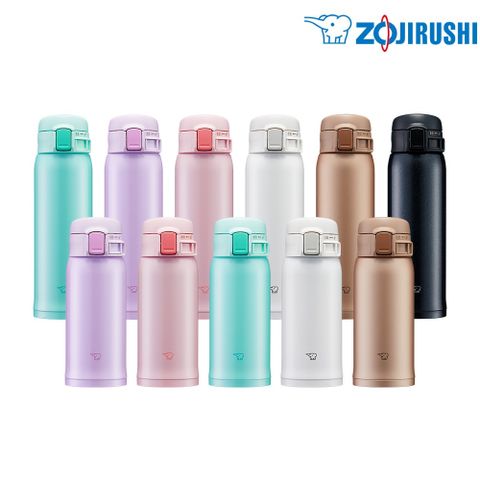 象印不鏽鋼保溫杯彈開式保溫杯360ml+480ml(SM-SR36E+SM-SR48E)超值二入組