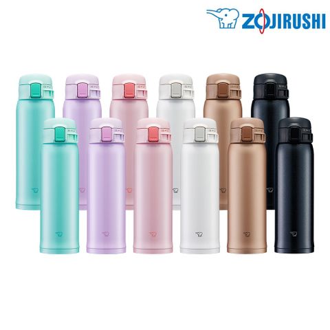 象印不鏽鋼彈開式保溫杯480ml+480ml(SM-SR48E+SM-SR48E)超值二入組