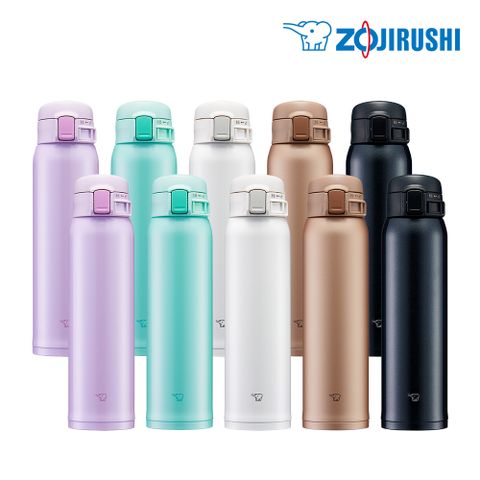 ZOJIRUSHI 象印 超輕量不鏽鋼彈開式保溫杯600ml+600ml(SM-SR60E+SM-SR60E)-超值2入組