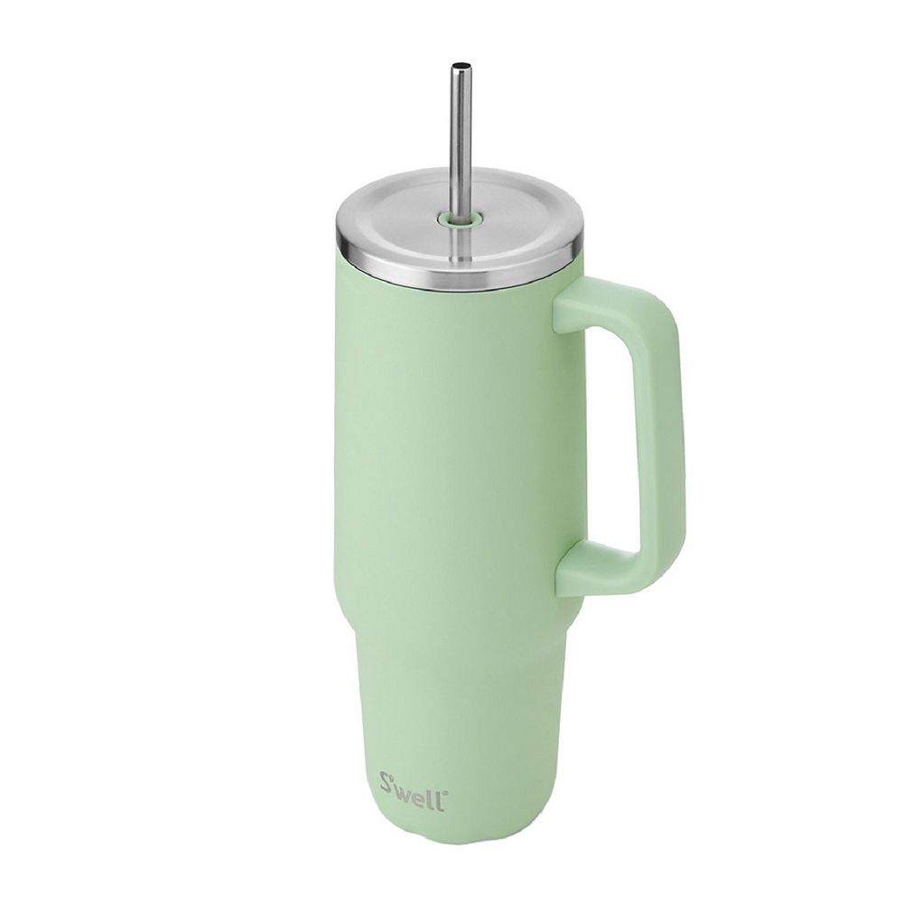 S'well 美國 Tumbler不鏽鋼吸管保溫隨行杯(開心果綠1180ml) / 冰壩杯 冰霸杯 吸管隨手杯 保冷保冰杯 保溫瓶