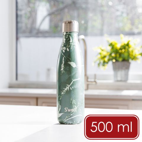《Swell》Original流線不鏽鋼保溫瓶(青葉呢喃500ml)