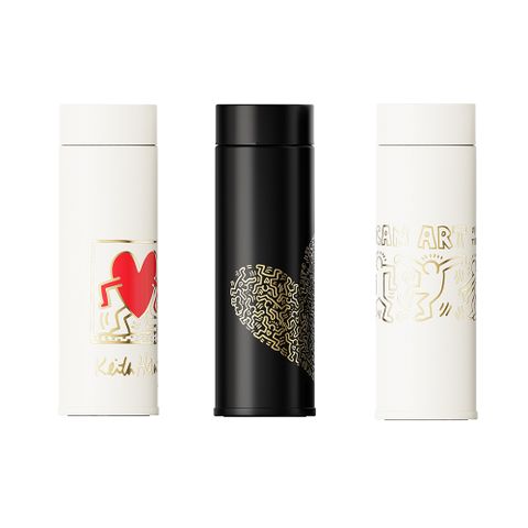 GERM格沵 凱斯哈林聯名款假日保溫保冷杯300ml(隨行杯/保溫瓶/保冰瓶/水壺)