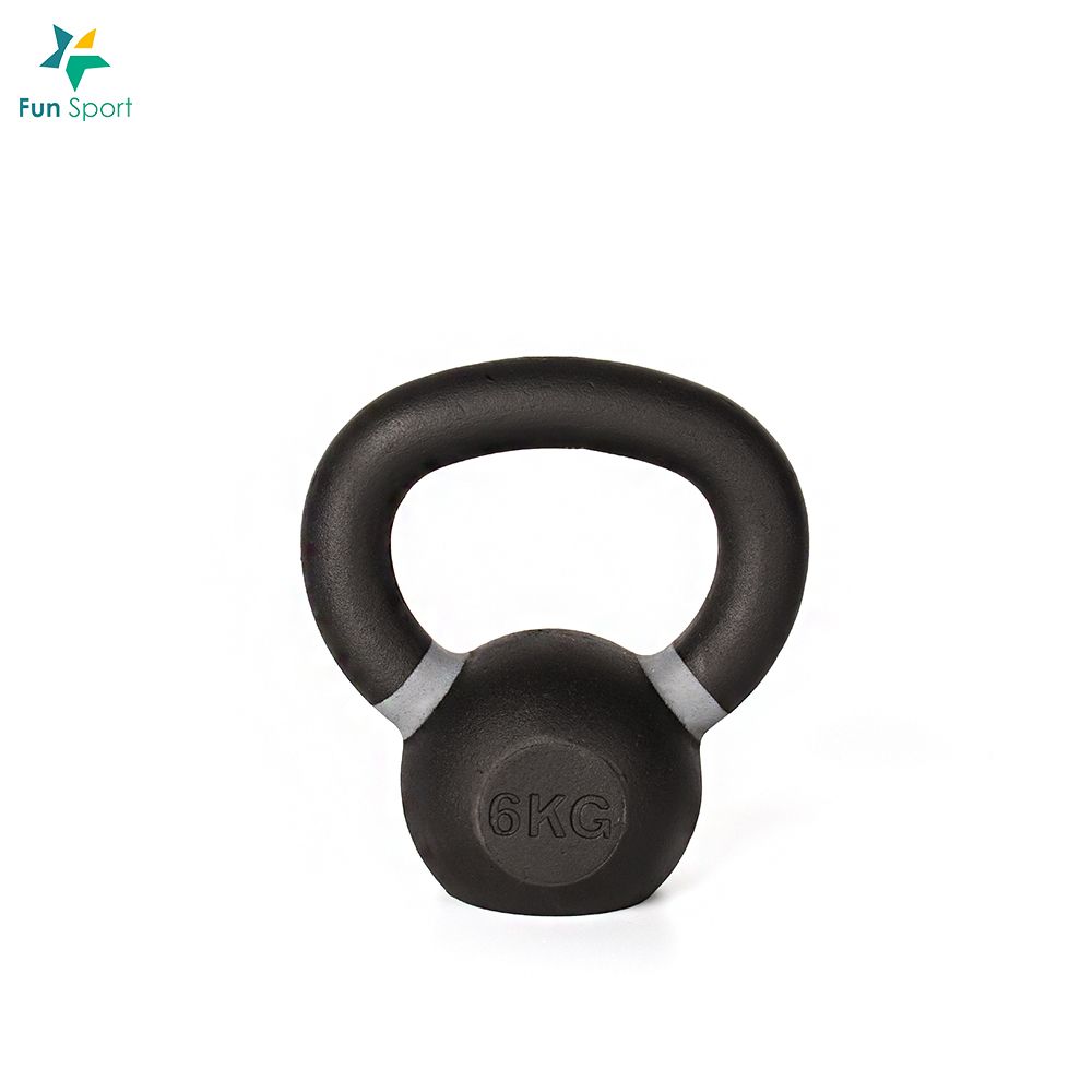 Fun Sport 趣運動 FunSport-馬克斯-6kg(灰)-經典鑄鐵壺鈴kettlebell/ weight training/Gym equipment 