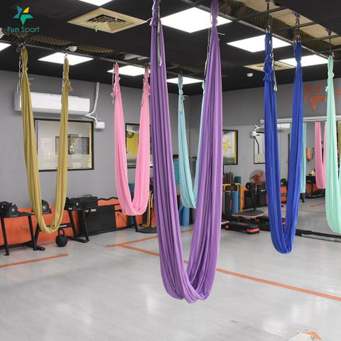 Fun Sport fit-漂浮島-空中瑜珈掛布-6米（瑜伽吊床/彈力瑜珈布/漂浮核心布/療癒空瑜）