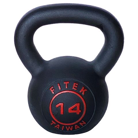 Fitek 飛碟客 14公斤鑄鐵壺鈴經典款 14KG專業壺鈴14公斤壺鈴鐵製壺鈴體能訓練核心訓練重訓