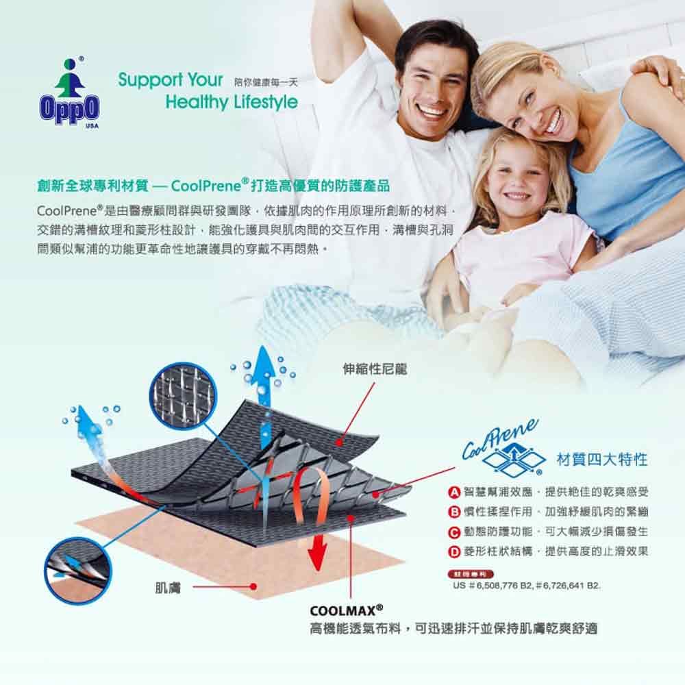 oble 歐柏 【美國OPPO護具】高透氣調整型護腕套/護腕#1281